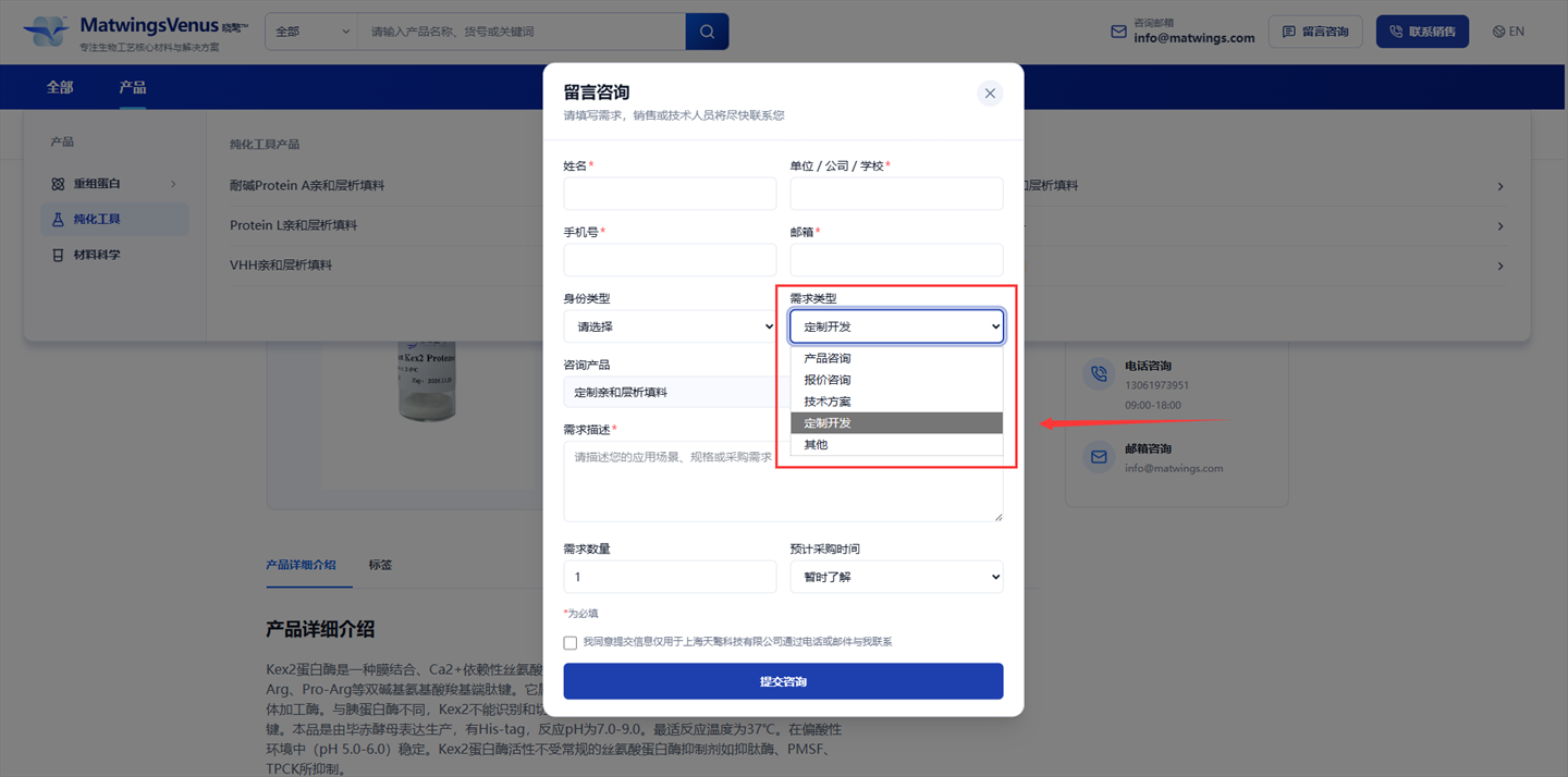 选择定制开发需求类型